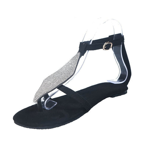 Sandals rhinestone flip flops women sandals - ROUTINE FASHION